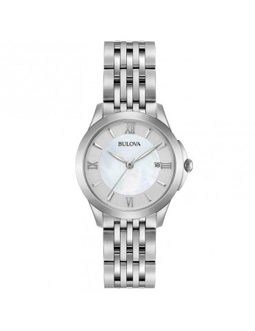Orologio Bulova Donna - Classic - 27mm - Argento Madreperla - 96M151