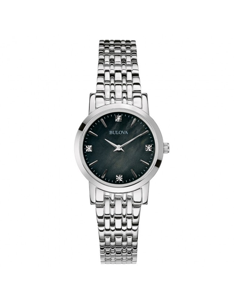 Orologio Bulova - Classic Diamonds - 27mm - Madreperla Nero - 96P148