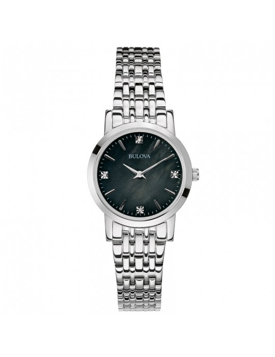 Orologio Bulova - Classic Diamonds - 27mm - Madreperla Nero - 96P148