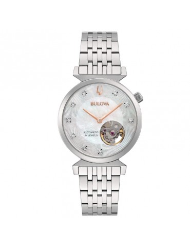 Bulova Ladies Watch - Regatta Lady 32 mm Automatic Mother of Pearl - 0