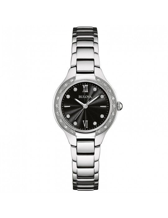 Bulova Classic Ladies Black Diamonds 28mm - 0