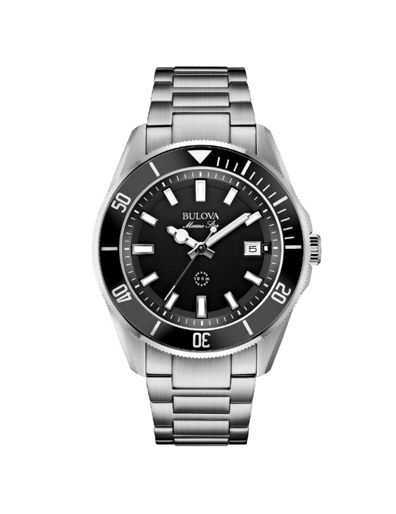 Orologio Bulova Uomo - Marine Star - Quarzo - 43mm - Nero - 98B203
