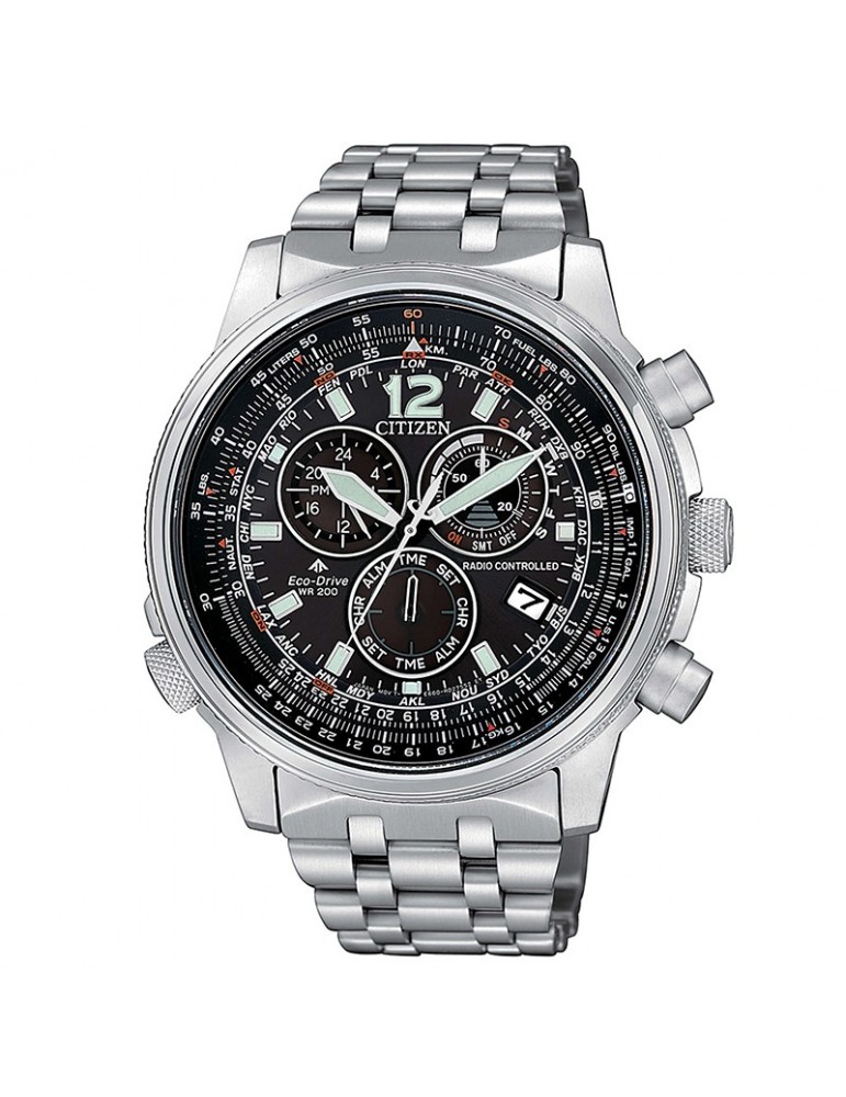 Orologio Citizen Uomo - Radiocontrollato - 45 mm - Nero - CB586086E