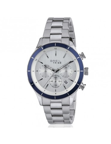 Breil Dude Men's Silver Chronograph 42mm Watch - 0