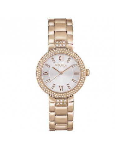 Breil Woman Watch - Dance Floor 32mm Silver IP Rose Gold Only Time - 0