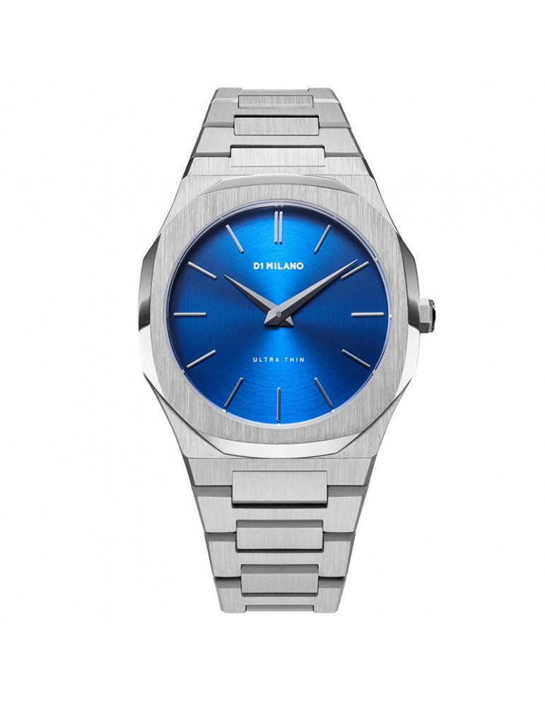 D1 Milano Ultra Thin Bracelet Geo 40mm Blue Men's Watch - 0