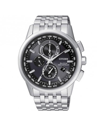 Citizen- Radio Controlled Watch - Eco-Drive 43mm Black - AT811061E