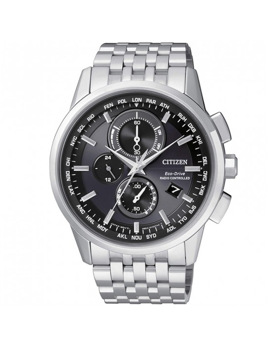 Orologio Citizen- Radiocontrollato - Eco-Drive 43mm Nero - AT811061E