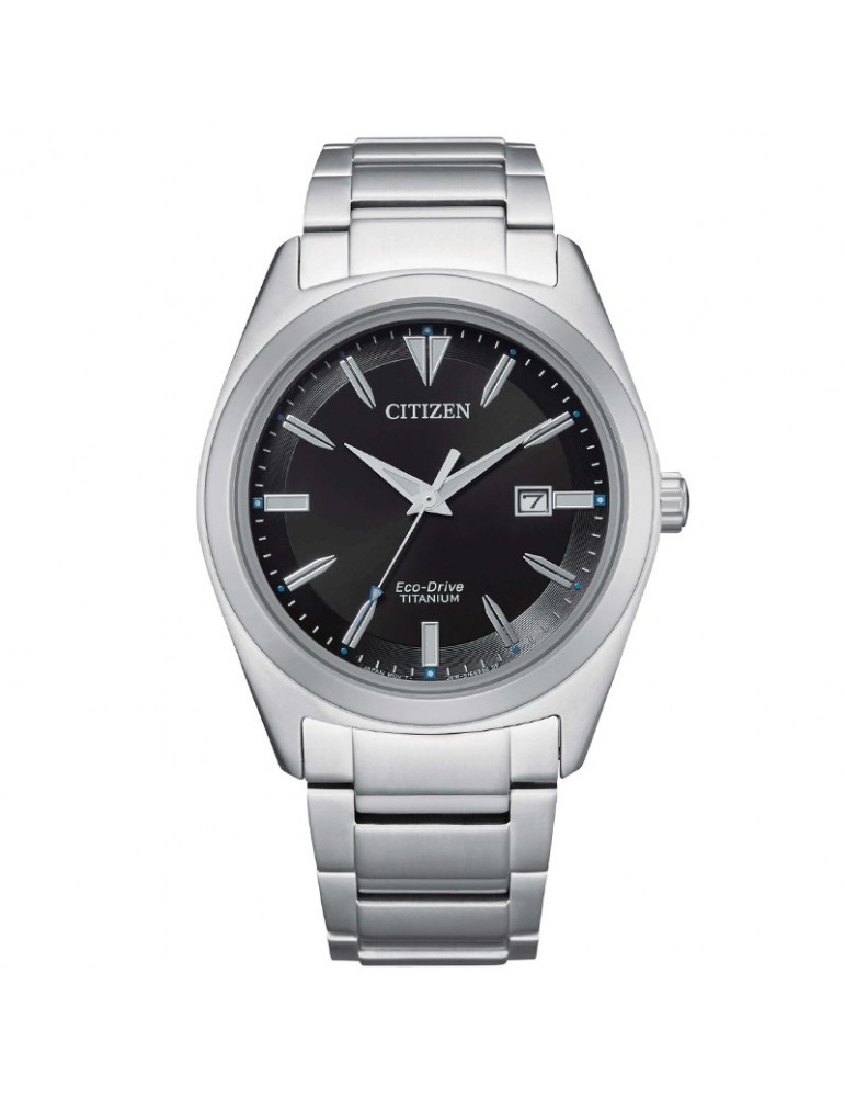 Citizen Men's Watch - Super Titanium - Eco-Drive 41mm Black - AW164083E
