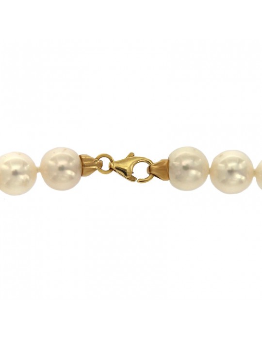 Collana Miluna - Girocollo - Perle Bianche - Oro Giallo -1MPE77542NL475