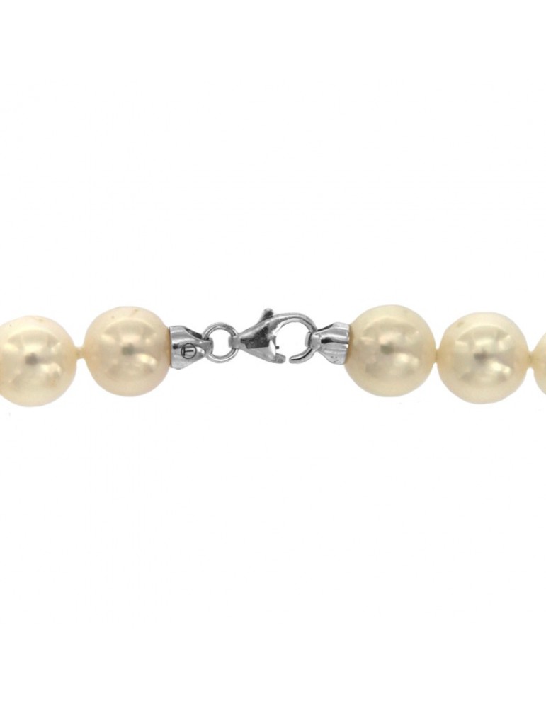 Miluna Woman's Strand Necklace 8,5-9 Pearl - 0