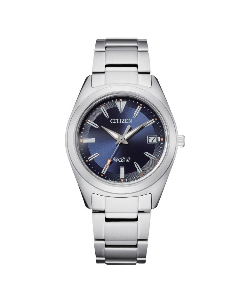 Citizen Woman Watch Lady Super Titanium Eco-Drive 34mm Blue