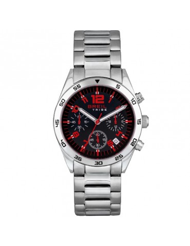 Orologio Breil Uomo - Keen 37mm - Cronografo Nero e Rosso - EW0518