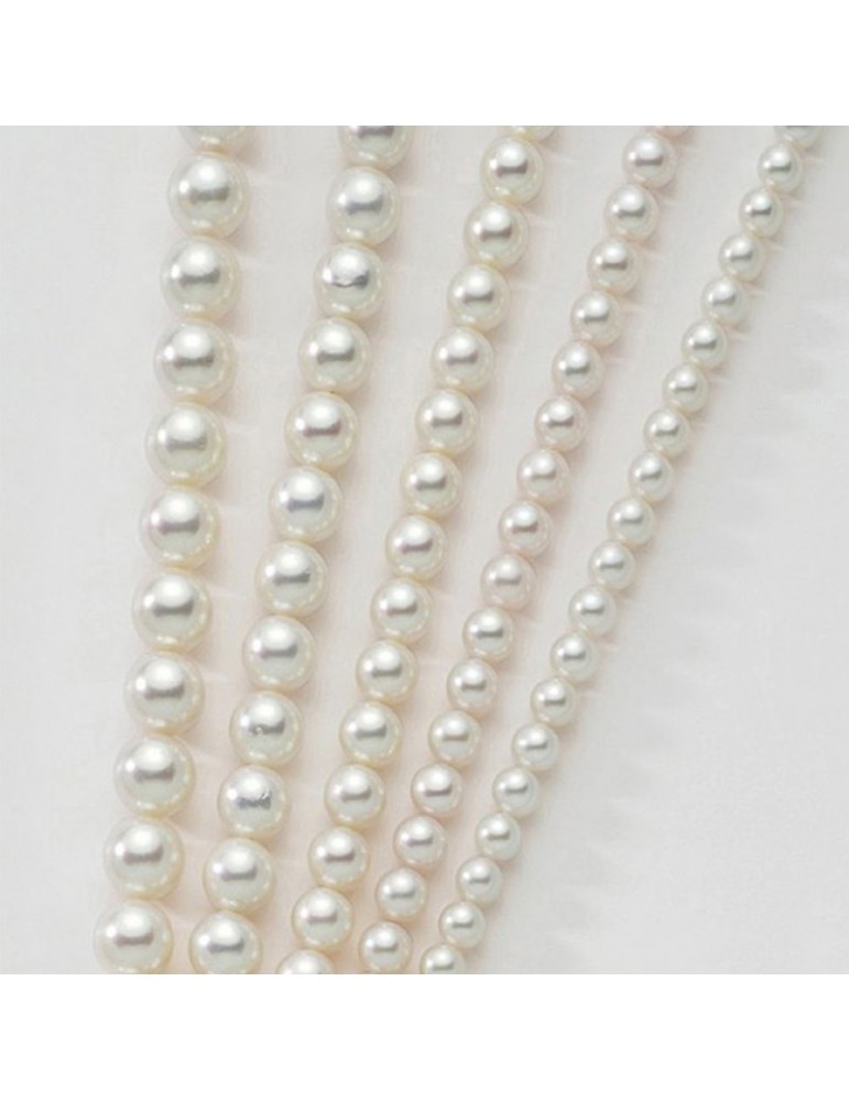 Nimei Woman's Necklace - Akoya Pearl Strand 6.5-7 mm - 0