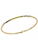 Zancan Bracelet for Men - Insignia Gold in Yellow Gold and White Gold with Brilliant - 0