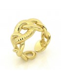 Unoaerre Woman's Open Ring - Yellow Bronze Grumetta - 0