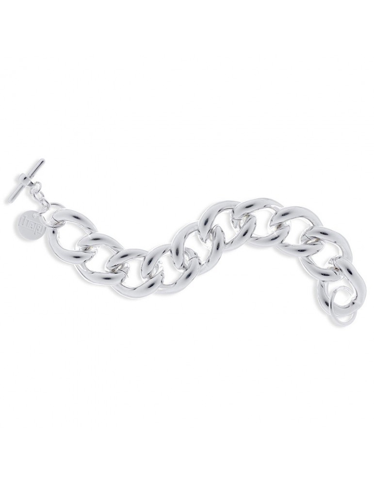 Bracciale Unoaerre Donna - in Bronzo Bianco Catena Grumetta 20 cm - 0