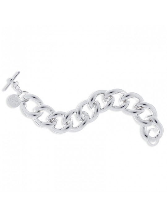 Bracciale Unoaerre Donna - in Bronzo Bianco Catena Grumetta 20 cm - 0