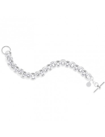 Unoaerre Bracelet - in White Bronze 22 cm Big Rolò Chain - 0