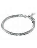 Unoaerre Woman's Bracelet - White Bronze Tubular Chain 19 cm - 0