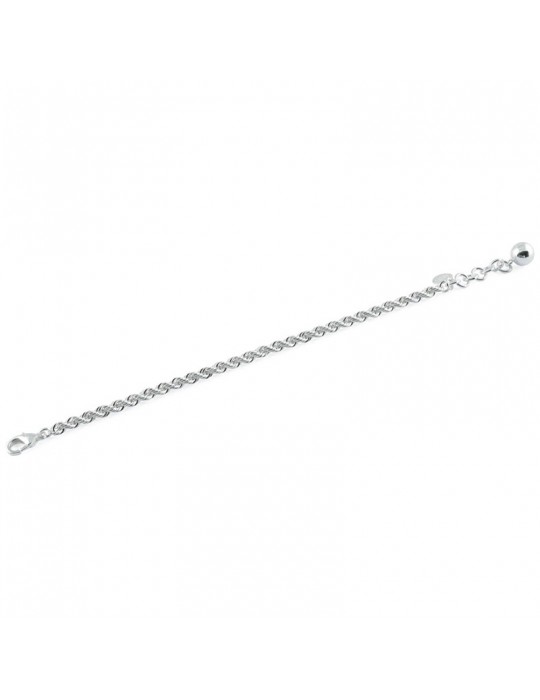 Unoaerre Woman's Bracelet - White Bronze Rope Chain 18 cm - 0