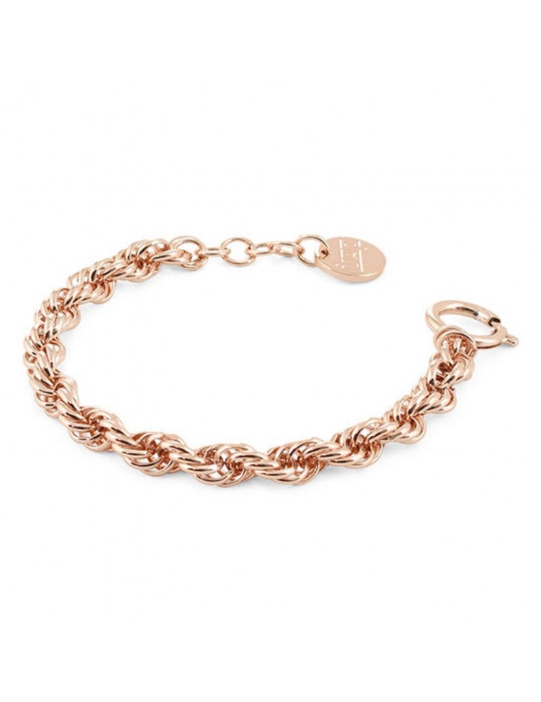 Bracciale Unoaerre Donna - Bronzo Rosa Catena a Corda 18 cm - 0
