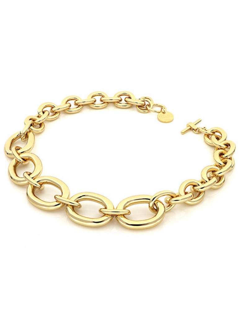 Collana Unoaerre Donna - in Bronzo Giallo Catena Forzatina - 0