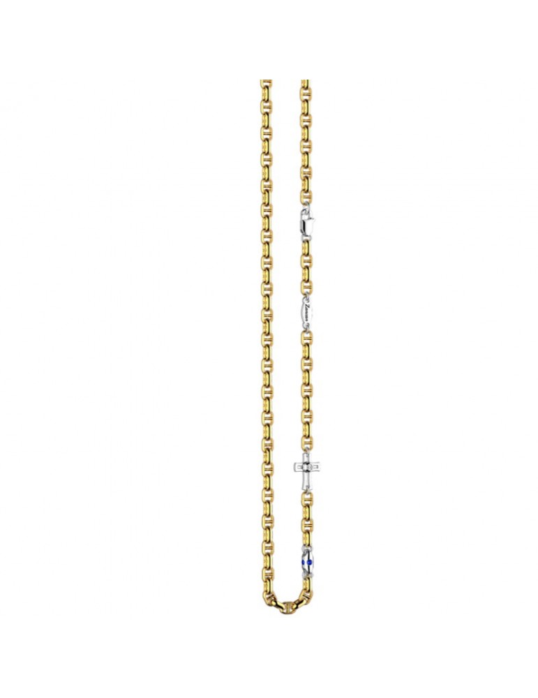 Zancan Necklace for Men - Insignia Gold in Yellow Gold with Cross - 0