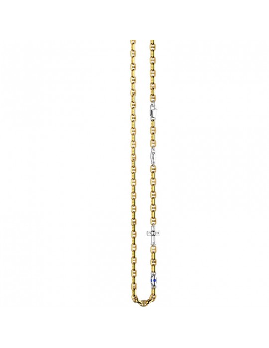 Collana Zancan per Uomo - Insignia Gold in Oro Giallo con Croce - 0