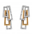Chimento Bamboo Earrings with Diamonds for Women - 0