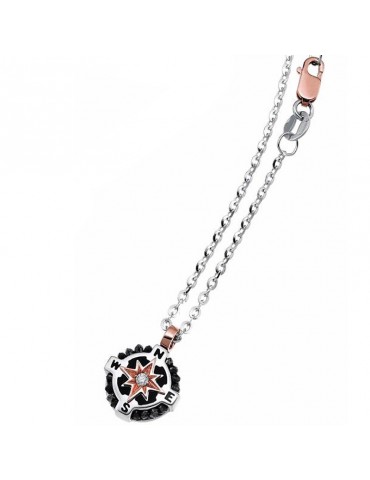 Collana Zancan per Uomo - Black Magic Soft - Rosa dei Venti - EC411BRN 2