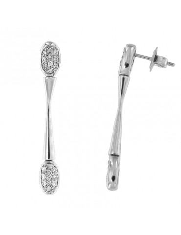 Orecchini Chimento Bamboo Shine con Diamanti da Donna - 0 2