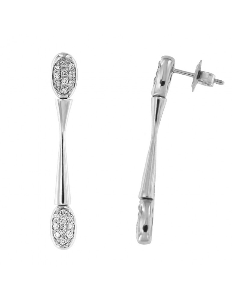 Orecchini Chimento Bamboo Shine con Diamanti da Donna - 0