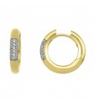Chimento Earrings - Bamboo in 18kt Yellow Gold with Diamonds - 0