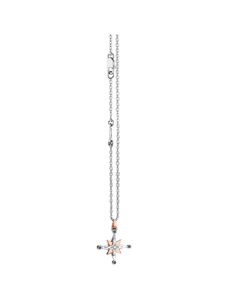 Collana Zancan per Uomo - Black Magic - Oro - Rosa dei Venti - EC737BR