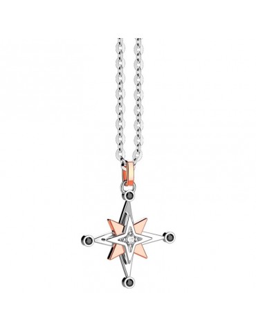 Collana Zancan per Uomo - Black Magic - Oro - Rosa dei Venti - EC737BR 2