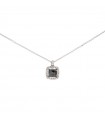 Buonocore Woman's Necklace - in White Gold with Black Diamond and Diamonds - 0