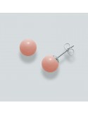 MILUNA PINK CORAL EARRINGS - 0