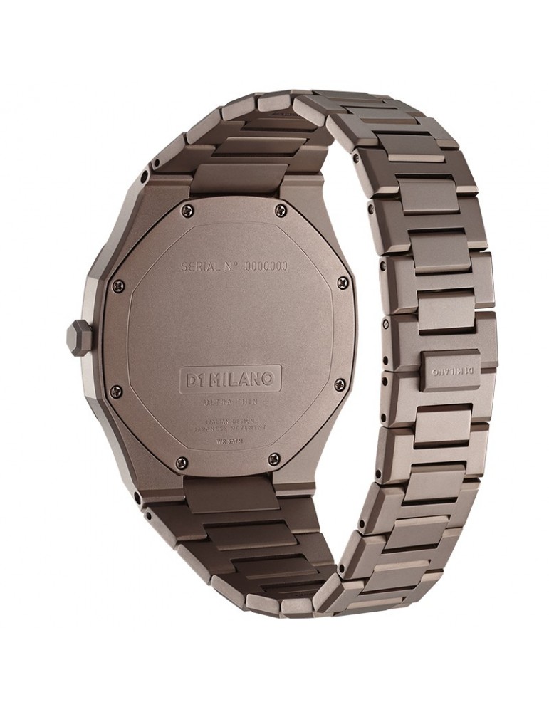 D1 Milano Men's Watch - Ultra Thin Chocolate 40mm Brown - 0