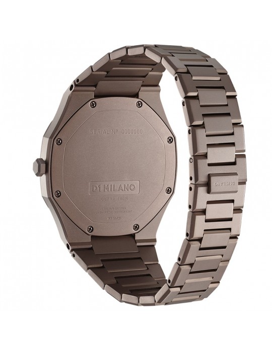 D1 Milano Men's Watch - Ultra Thin Chocolate 40mm Brown - 0