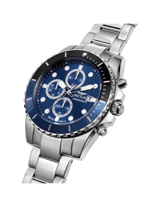 Sector Men's Watch - 450 Chronograph 43mm Blue - 0
