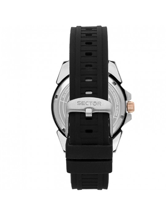 Orologio Sector Uomo - 450 Multifunzione 41mm Nero - Rose Gold - R3251276006