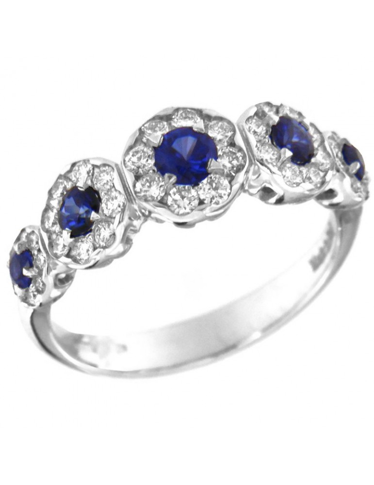 Bague Solitaire Davite & Delucchi AA030742 En Or Blanc Avec Diamant - Neuf Avec étiquettes