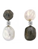 Picca Earrings with Keshi and Tahiti Pearls for Woman - 0