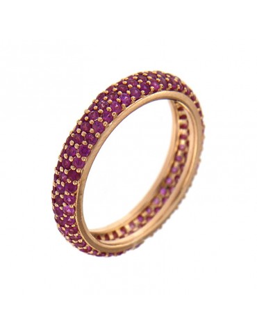Picca Ring Veretta with Red Sapphires for Women - 0