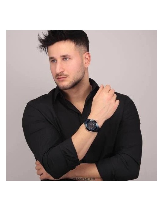 Sector Watch Man - 670 Multifunction 45mm Blue and Rose Gold - 0