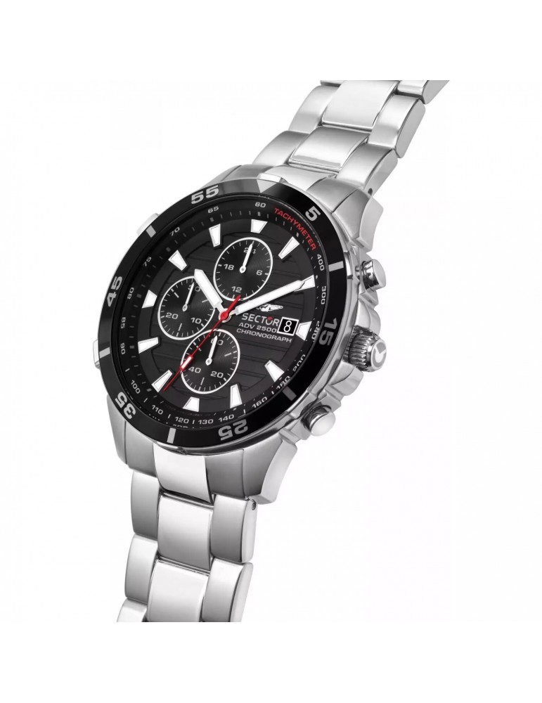 Orologio Sector Uomo - ADV2500 Cronografo 43mm Nero - R3273643003