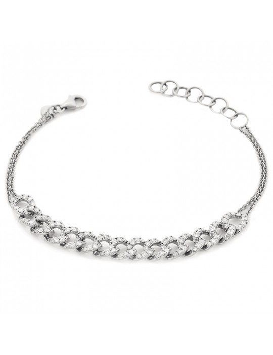 Bracciale Buonocore Groumette con Diamanti da Donna - 0