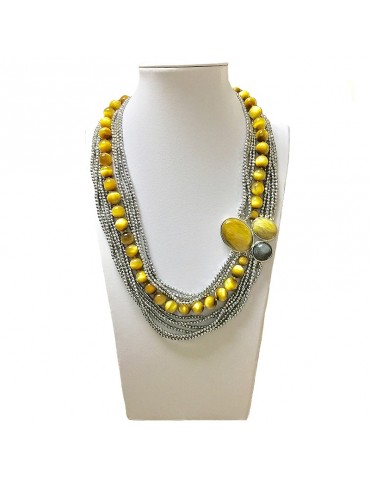 Collana Della Rovere con Occhio di Tigre da Donna - 0