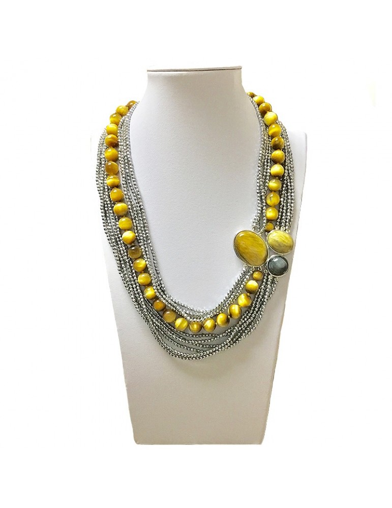 Della Rovere Woman's Necklace with Tiger's Eye - 0